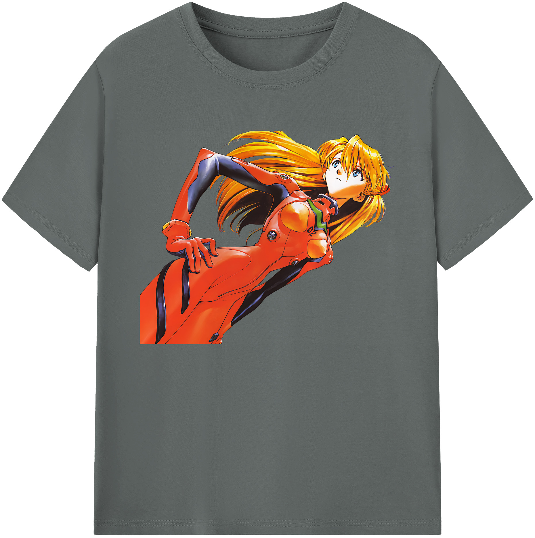 （画像用） EVA 新世紀エヴァンゲリオン 綿100％ メンズ半袖Tシャツ｜肌触りやわらか＆通気性